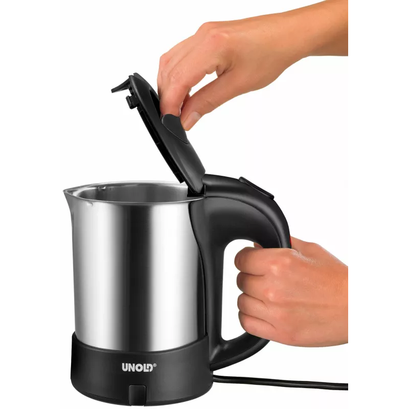Czajnik elektryczny Unold 18575 0,5 l 1000 W czarny, stal nierdzewna