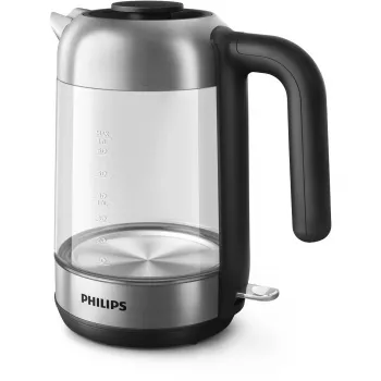 Czajnik szklany Philips 5000 Series HD9339/80, 1.7 L, 2200 W, Szkło, Stal nierdzewna, Wskaźnik poziomu wody, Bezprzewodowy