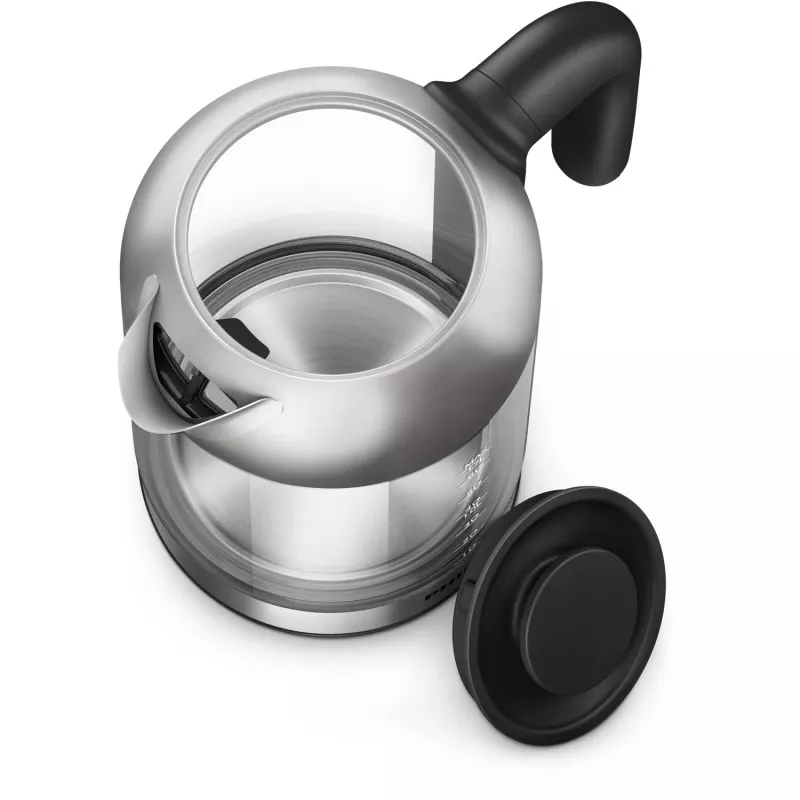 Czajnik szklany Philips 5000 Series HD9339/80, 1.7 L, 2200 W, Szkło, Stal nierdzewna, Wskaźnik poziomu wody, Bezprzewodowy