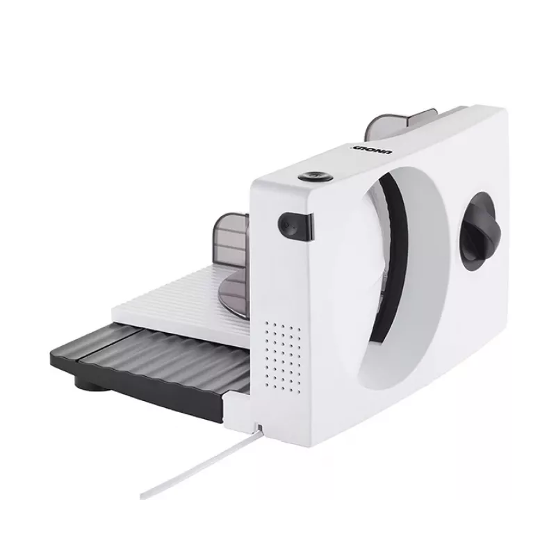 Unold 78860 krajalnica elektryczna 100 W czarna, biała z tworzywa sztucznego i stali nierdzewnej