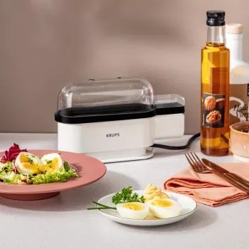 Jajowar Krups EG2341 pojemność 3 jajka 300 W czarno-biały