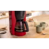 Drip coffee maker Bosch TKA3M134 — 1.4 L water tank, 15‑cup capacity, czerwony