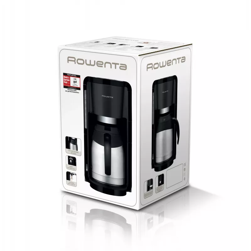 Coffee Maker Rowenta 1.25L Milano srebrny Czarny CT3818