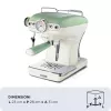 Ariete 1389 Vintage Espresso Coffee Machine - Ekspres do kawy espresso na kawę mieloną lub saszetki ESE, w pastelowo-zielonym kolorze