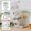 Ariete 1389 Vintage Espresso Coffee Machine - Ekspres do kawy espresso na kawę mieloną lub saszetki ESE, w pastelowo-zielonym kolorze