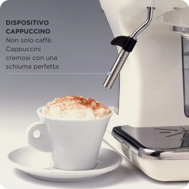 Ariete 1389 Vintage Espresso Coffee Machine - Ekspres do kawy espresso na kawę mieloną lub saszetki ESE, w pastelowo-zielonym kolorze