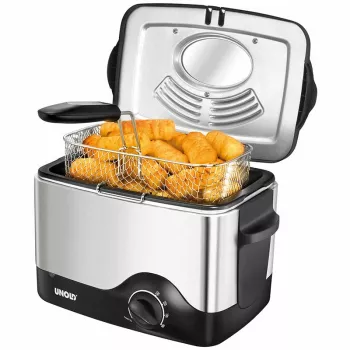 Unold 58615 frytownica Pojedyncza Wolnostojąca 1200 W Frytownica Czarny, Stal nierdzewna