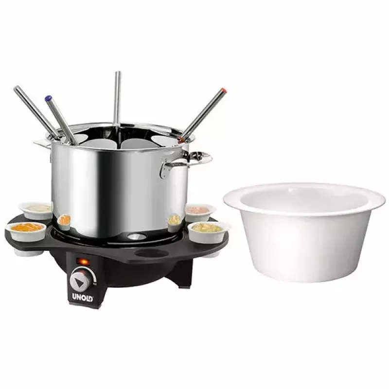 Fondue elektryczne Unold 48645 1,5 l 8 osób czarny srebrny