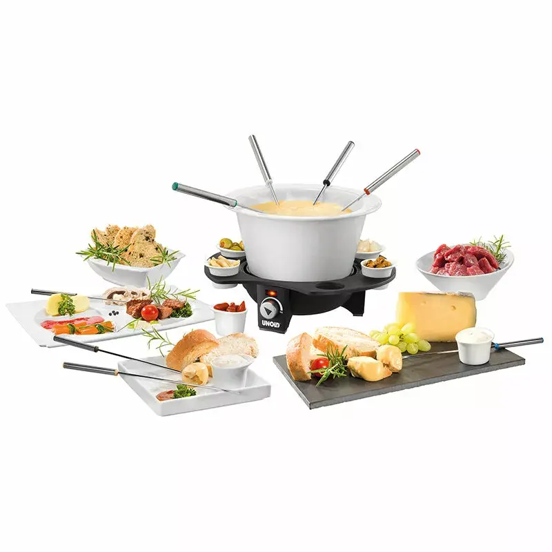 Fondue elektryczne Unold 48645 1,5 l 8 osób czarny srebrny