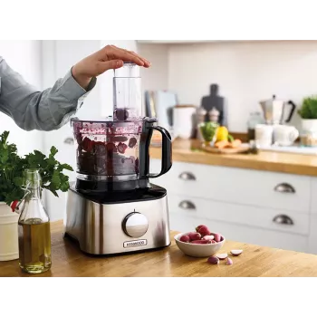 Kenwood FDM301SS robot kuchenny 800 W 2,1 l Czarny, Stal nierdzewna Wbudowana waga