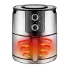 Unold 58655 frytkownica Double 5 l 1400 W Frytkownica beztłuszczowa Czarny, Stal nierdzewna
