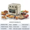 Ariete 4632 Frytkownica beztłuszczowa i piekarnik Vintage, 1400W, 2w1, Pojemność 16L, Akcesoria w zestawie, Timer 60 minut, Podwójna szyba, Beżowy