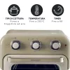 Ariete 4632 Frytkownica beztłuszczowa i piekarnik Vintage, 1400W, 2w1, Pojemność 16L, Akcesoria w zestawie, Timer 60 minut, Podwójna szyba, Beżowy