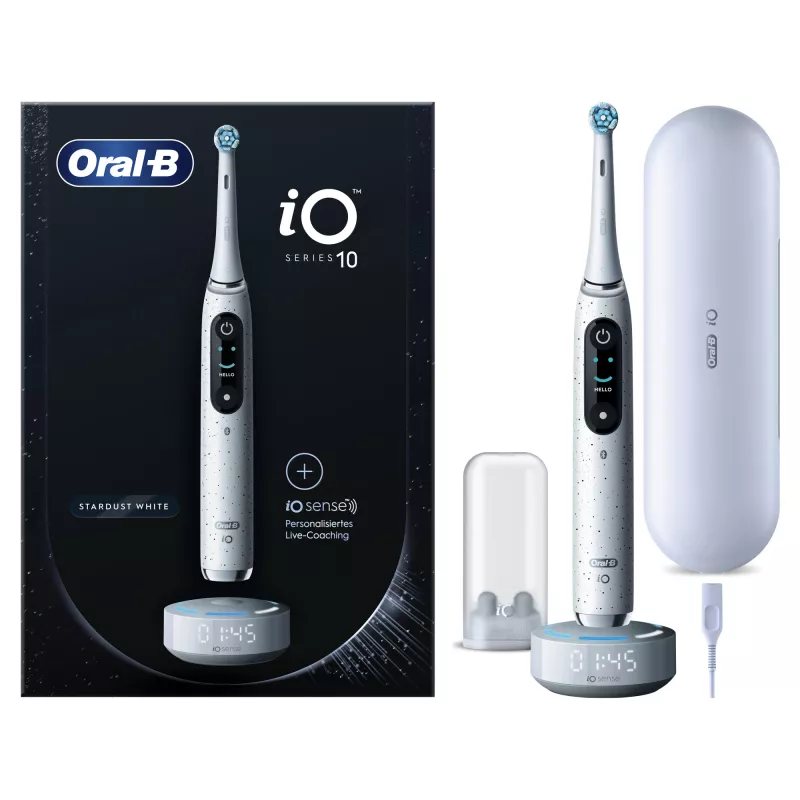 Szczoteczka rotacyjno-oscylacyjna Oral-B iO Series 10 dla dorosłych, biała