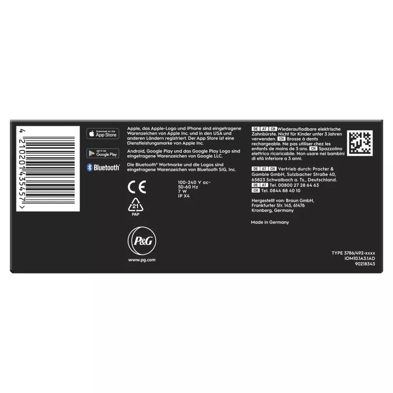 Szczoteczka rotacyjno-oscylacyjna Oral-B iO Series 10 dla dorosłych, biała