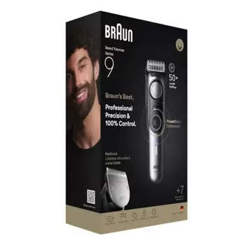 Braun BeardTrimmer 9 BT9520 trymer do brody Akumulator 52 2 cm Wet & Dry Czarny, Szary