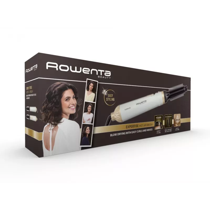 Szczotka na gorące powietrze Rowenta Fashion Stylist CF3910, Ciepła biel