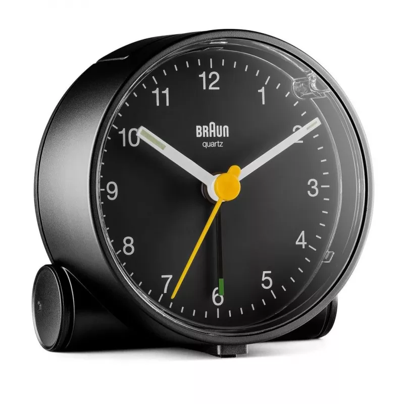 Braun BC01B Kwarcowy budzik Czarny