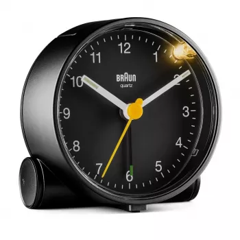 Braun BC01B Kwarcowy budzik Czarny