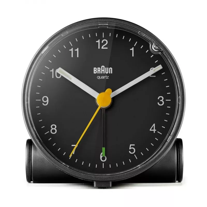 Braun BC01B Kwarcowy budzik Czarny