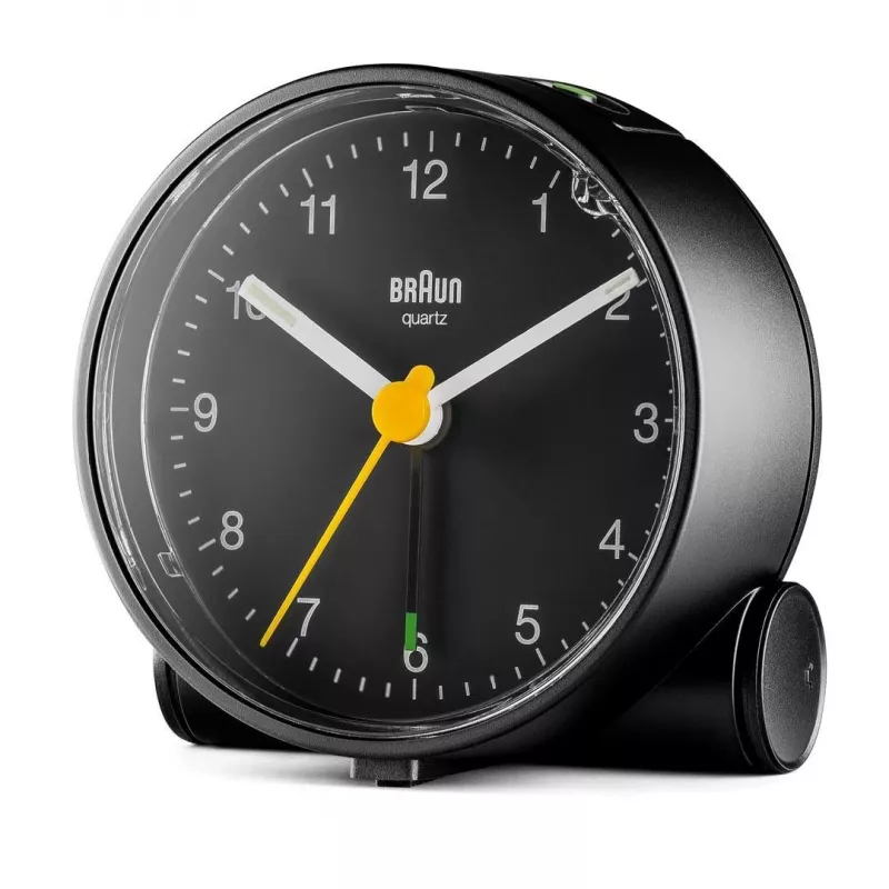 Braun BC01B Kwarcowy budzik Czarny