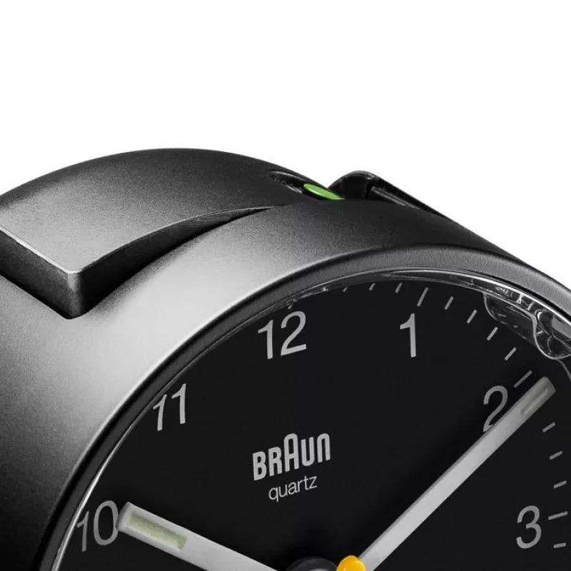 Braun BC01B Kwarcowy budzik Czarny