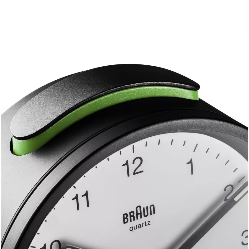 Braun BC12BW kwarcowy budzik Czarny, Biały