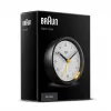 Braun BC12BW kwarcowy budzik Czarny, Biały