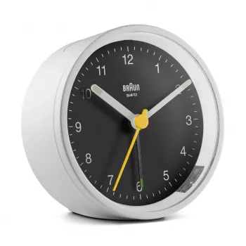 Budzik kwarcowy Braun BC12WB Czarno-Biały