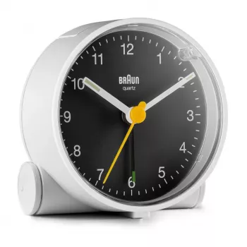 Braun BC01WB Kwarcowy budzik Czarny, Biały