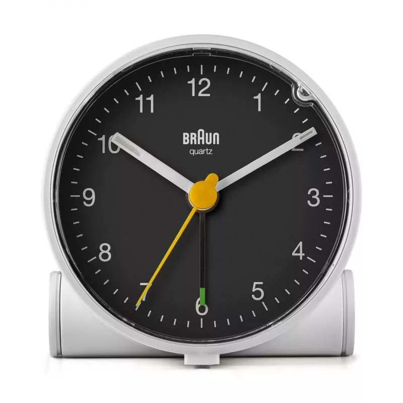 Braun BC01WB Kwarcowy budzik Czarny, Biały