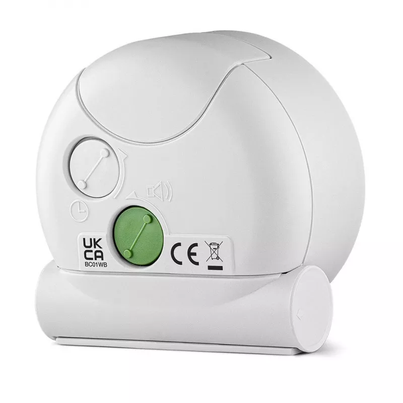 Braun BC01WB Kwarcowy budzik Czarny, Biały