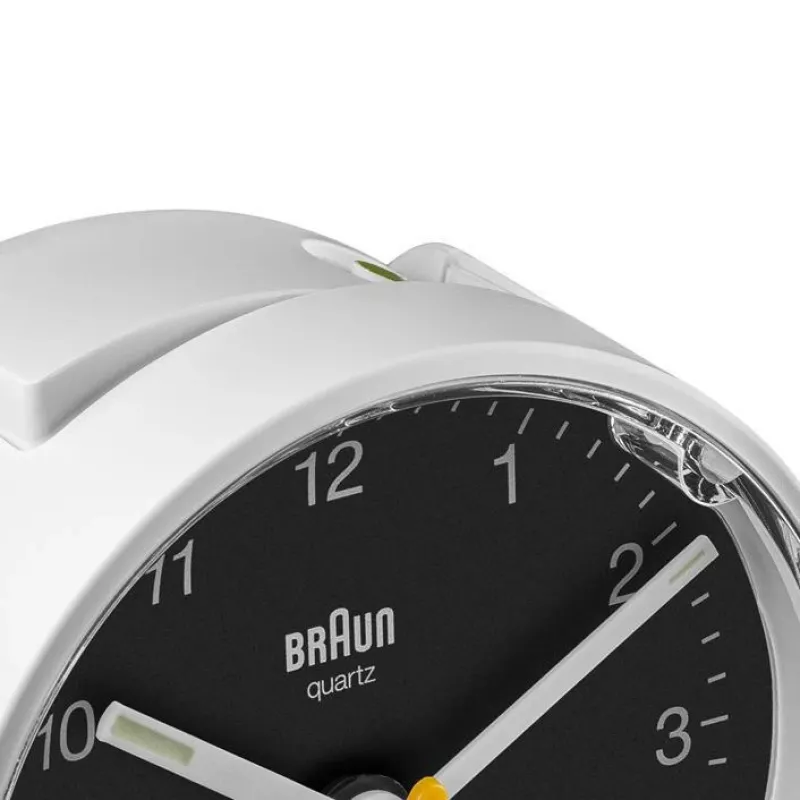Braun BC01WB Kwarcowy budzik Czarny, Biały