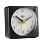 Braun BC02XBW kwarcowy budzik Czarny, Biały