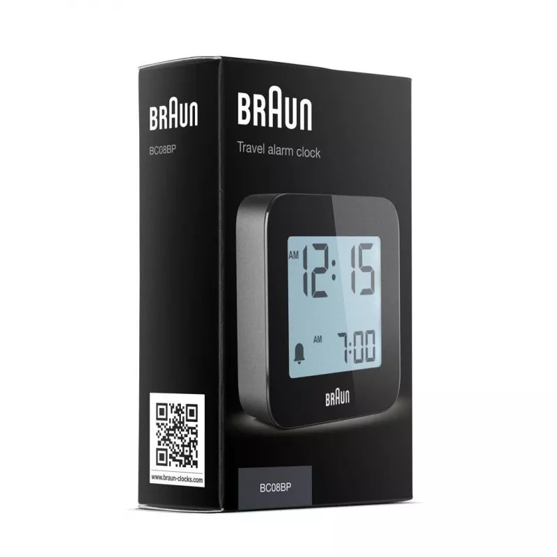 Braun BC08 Cyfrowy budzik Czarny
