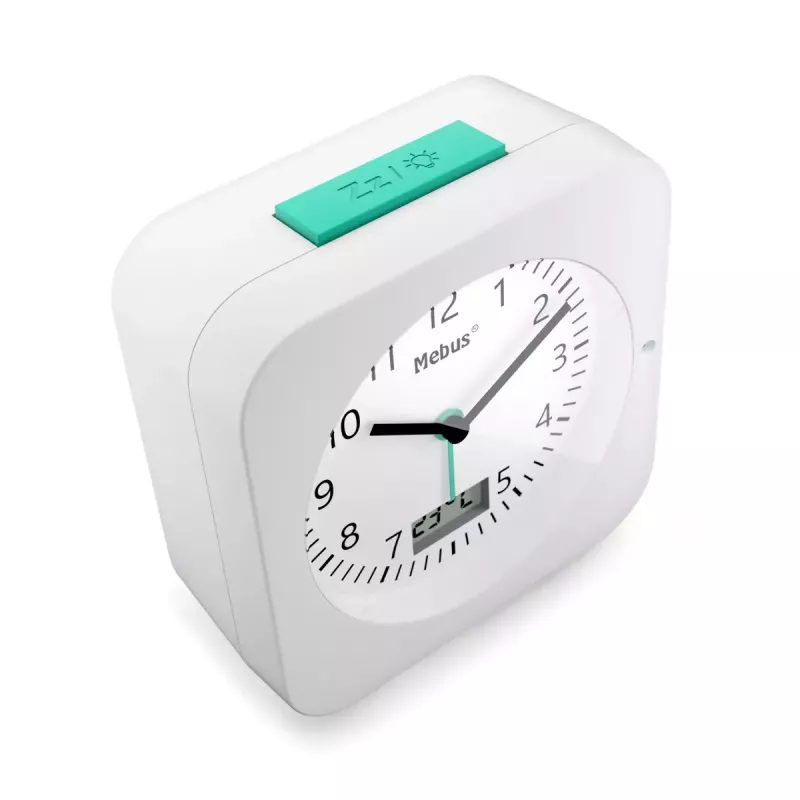 Cyfrowy budzik Mebus 25610 Biały