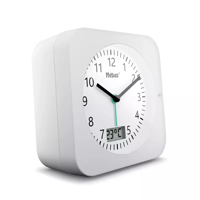 Cyfrowy budzik Mebus 25610 Biały