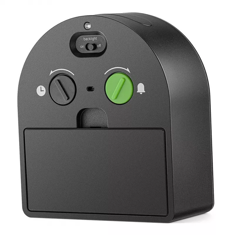 Braun BC22 Kwarcowy budzik Czarny, Żółty