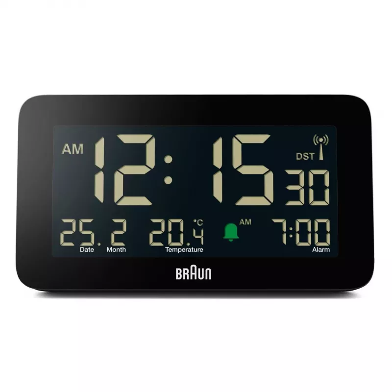 Braun BC10 Cyfrowy budzik Czarny