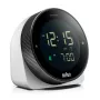 Braun BC24W-DCF zegar ścienny/ stołowy Zegar sterowany radiowo Prostokątny Czarny, Biały