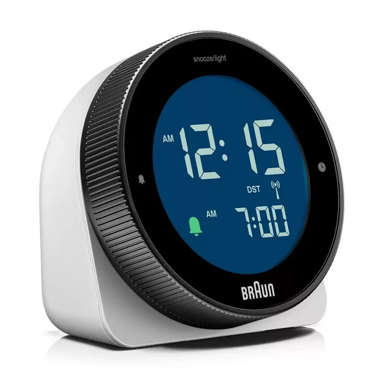 Braun BC24W-DCF zegar ścienny/ stołowy Zegar sterowany radiowo Prostokątny Czarny, Biały