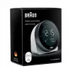 Braun BC24W-DCF zegar ścienny/ stołowy Zegar sterowany radiowo Prostokątny Czarny, Biały