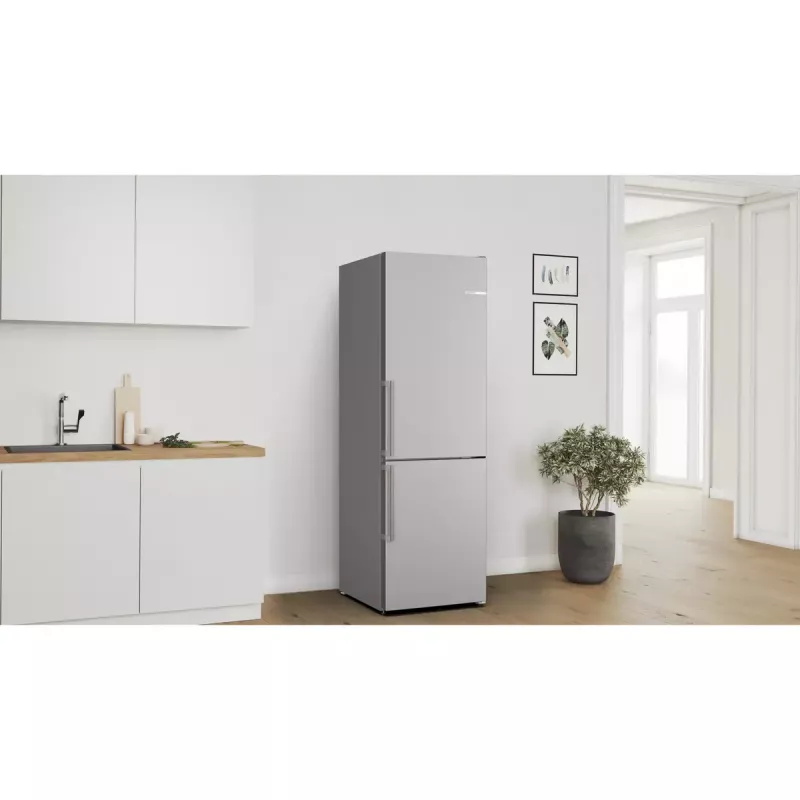 Lodówko-zamrażarka Bosch Serie 4 KGN36VICT wolnostojąca 321 L stal nierdzewna