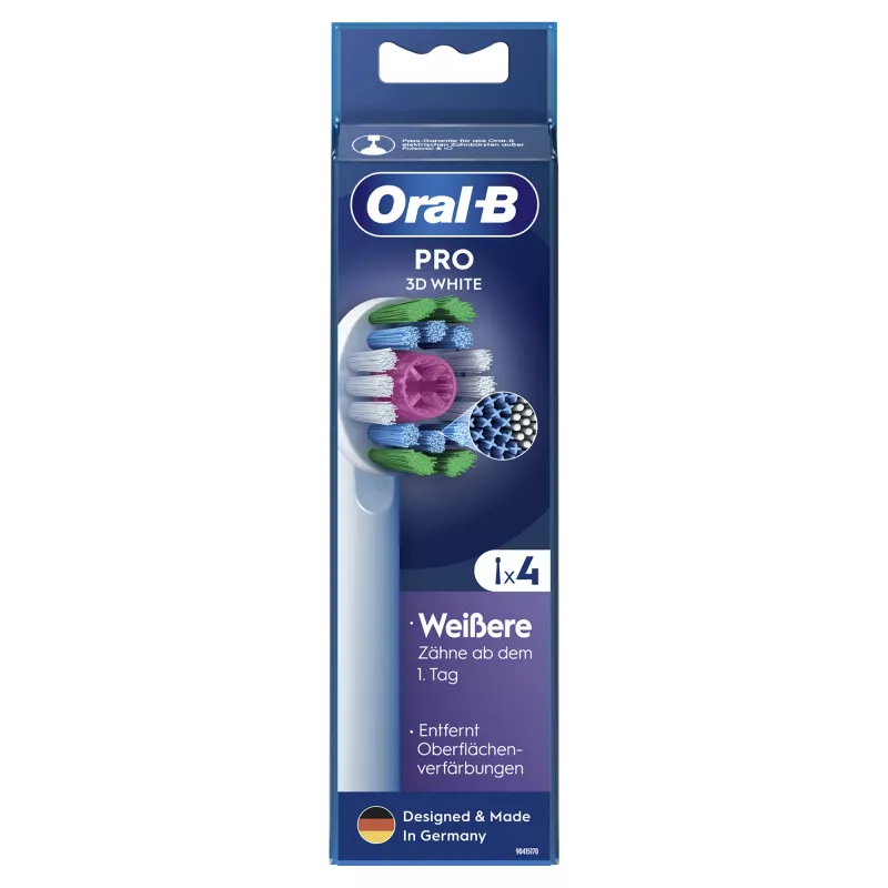 Główki szczoteczki Oral-B 860960 4 szt., białe główki wymienne