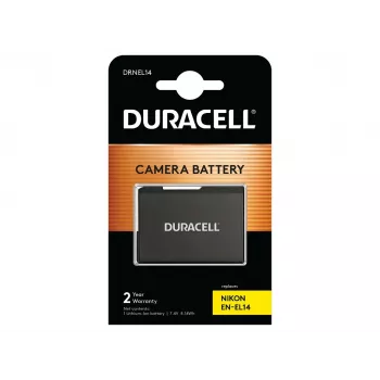 Bateria do aparatu Duracell - zamiennik baterii Nikon EN-EL14, 1100 mAh, 7,4 V, litowo-jonowa (Li-Ion)