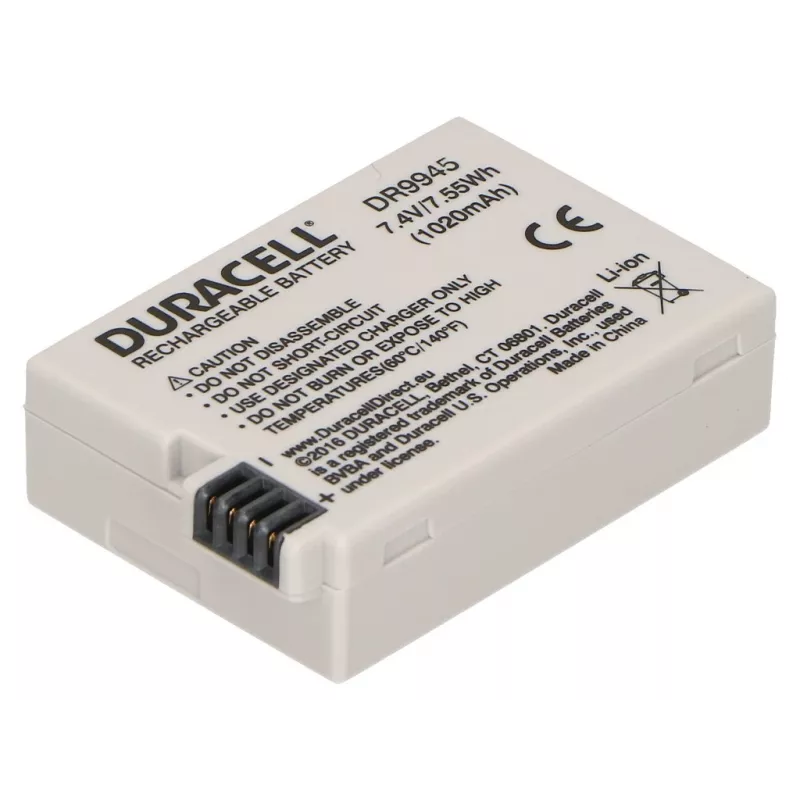 Bateria do aparatu Duracell - zamiennik baterii Canon LP-E8, 1020 mAh, 7,4 V, litowo-jonowa (Li-Ion)