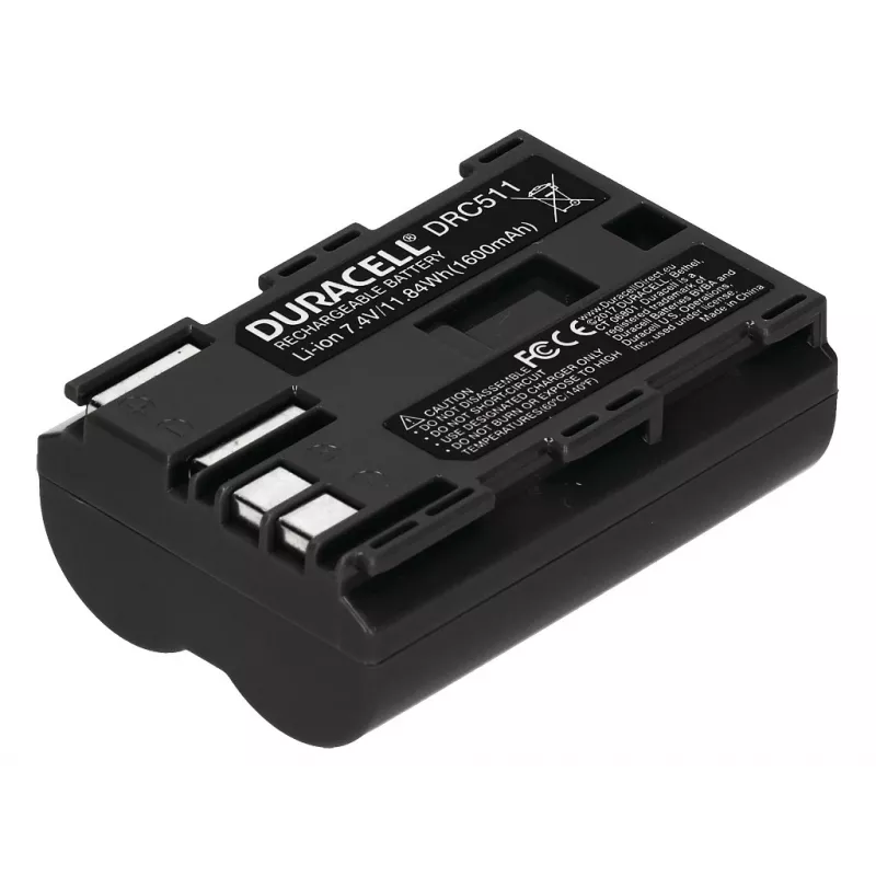 Bateria do aparatu Duracell DRC511, zamiennik Canon BP-511/BP-512, 1600 mAh