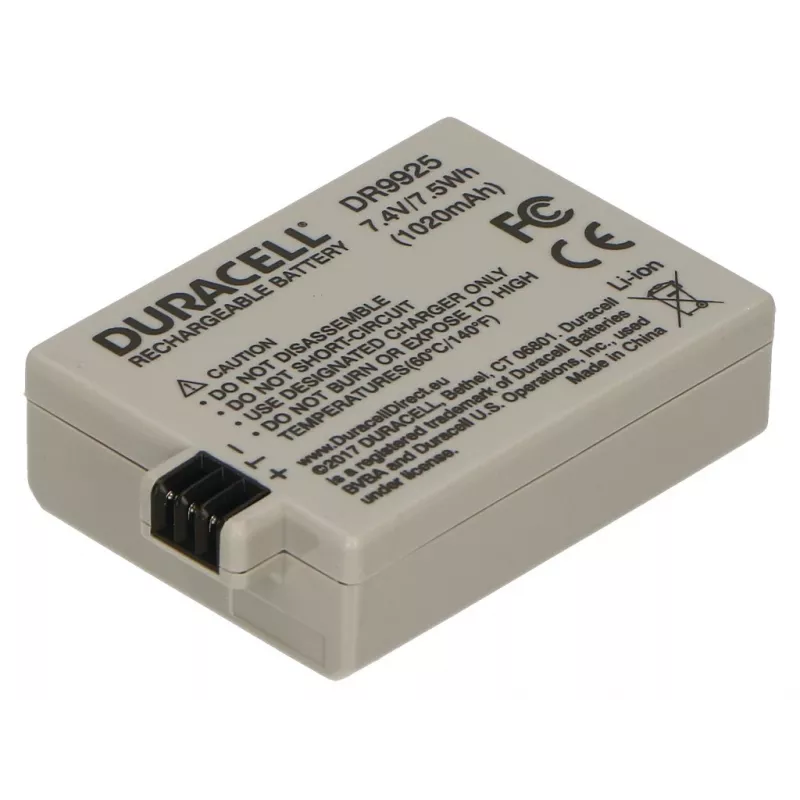 Bateria do aparatu Duracell - zamiennik baterii Canon LP-E5, 1020 mAh, 7,4 V, litowo-jonowa (Li-Ion)