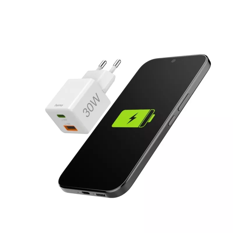 Hama 00201992 ładowarka do urządzeń mobilnych Smartfon Biały AC Szybkie ładowanie Wewnętrzna, Zewnętrzna