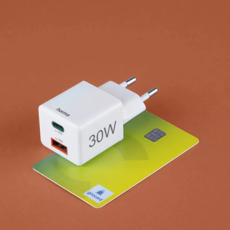Hama 00201992 ładowarka do urządzeń mobilnych Smartfon Biały AC Szybkie ładowanie Wewnętrzna, Zewnętrzna